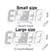 Large 3D LED Digital Clock Multifunctional Creative USB Plug-in Clock Home Decoration Desk Decor Table Alarm Clocks Garden Home 2