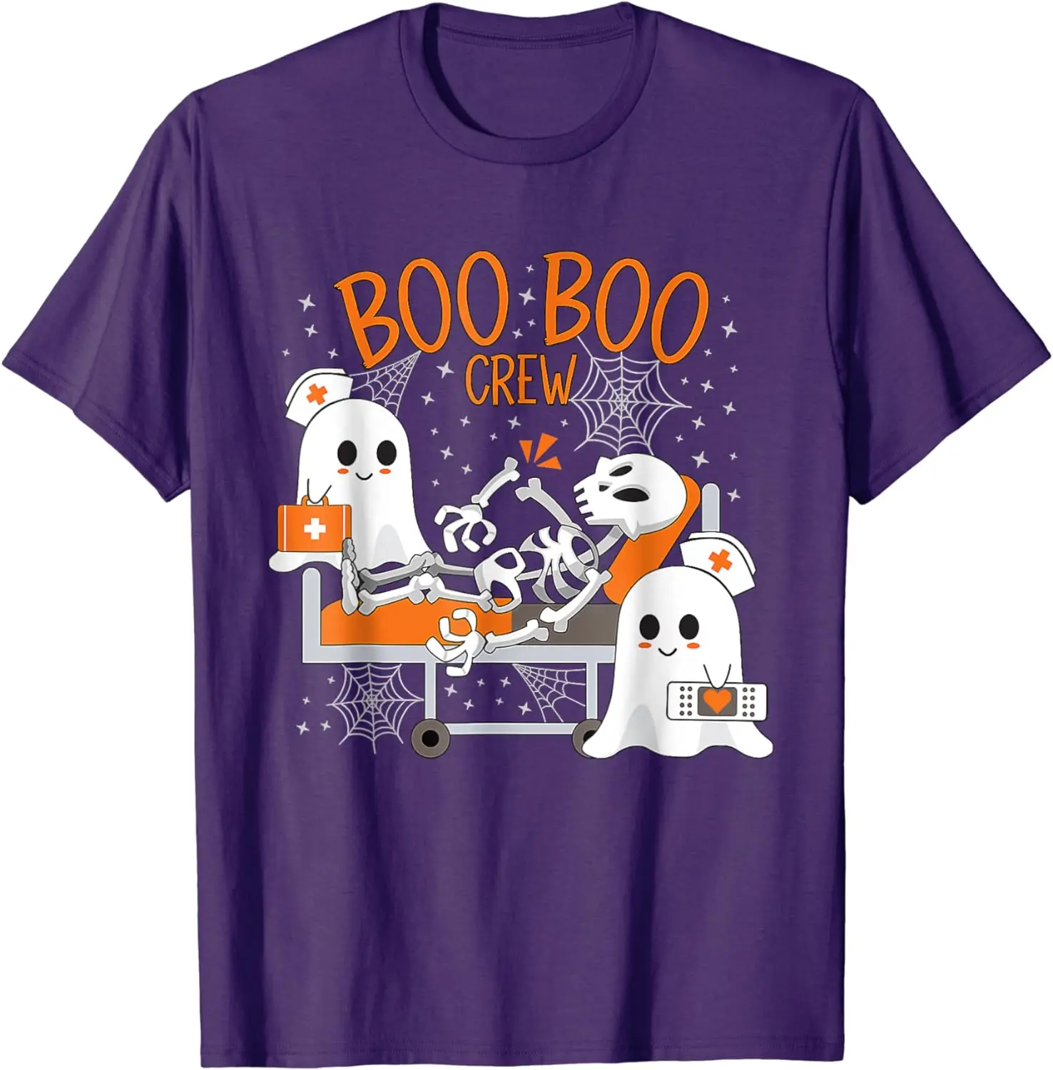 

Cartoon Ghost Cool Boo Boo Crew Ghost Doctor Paramedic Nurse Halloween T-Shirt Casual Daily Four Seasons Men Clothing T Shirts