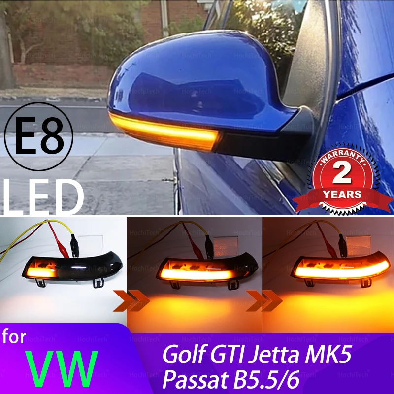 

Dynamic Turn Signal LED Rearview Mirror Indicator Blinker Repeater Light For Volkswagen VW GOLF 5 Jetta MK5 Passat B5.5 B6 EOS