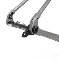 Cadre de vélo de route tout-terrain G2 en alliage d'aluminium léger, fourche en fibre de carbone, axe traversant, frein à disque, crochet de dérailleur UDH 2