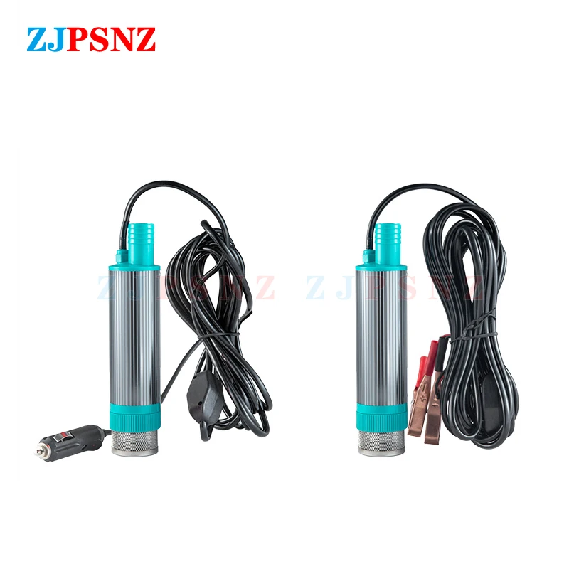 Electric Car Pump 38mm Portable Mini For Pumping Diesel Oil Water Transfer Pump Camping Fishing Submersible 30L/min 12V 24V electric pump