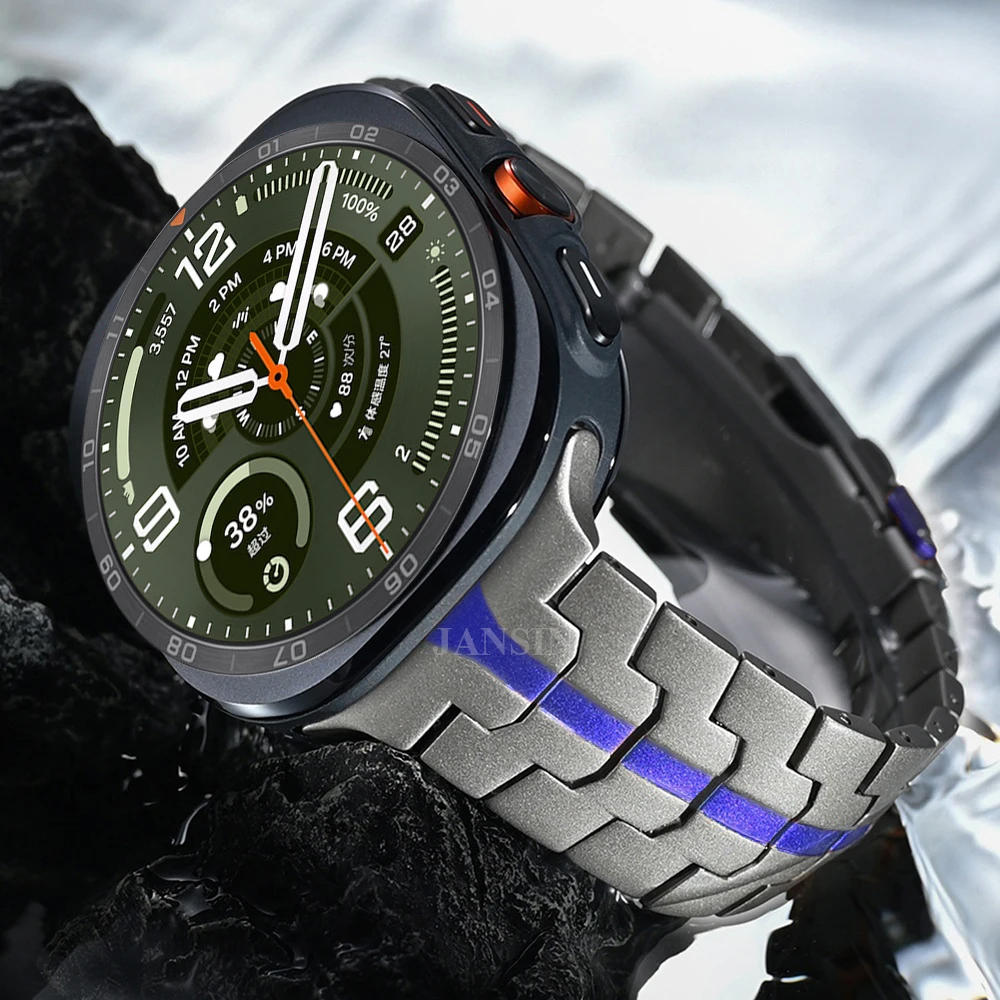Luxury Men's Stainless Steel Watchband - Business Metal Strap