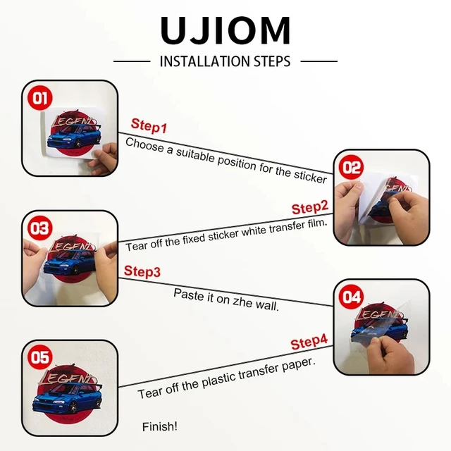 UJIOM-후지와라 치카용 귀여운 애니메이션 벽지 스티커로 밝고 낭만적인 공간 만들기