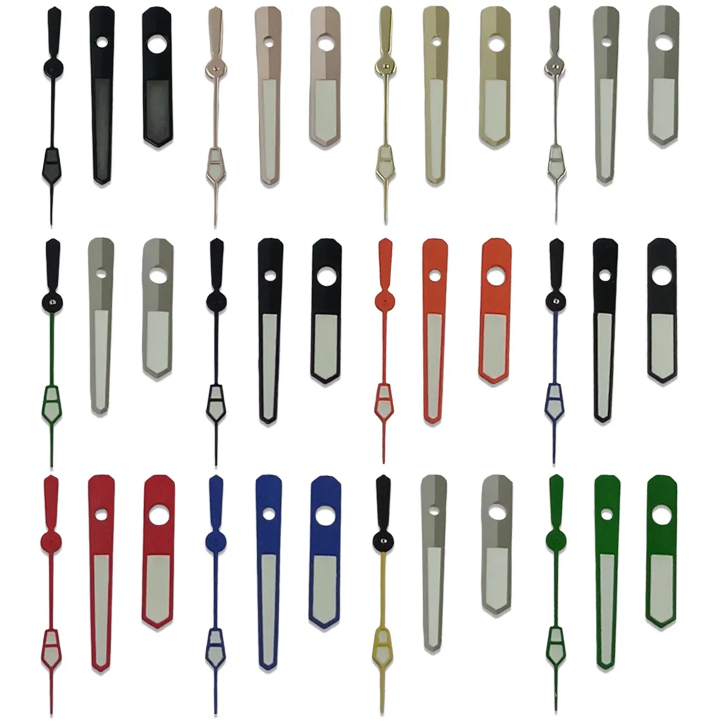Luminous Multicolor Watch Hands in Premium Metallic Shades