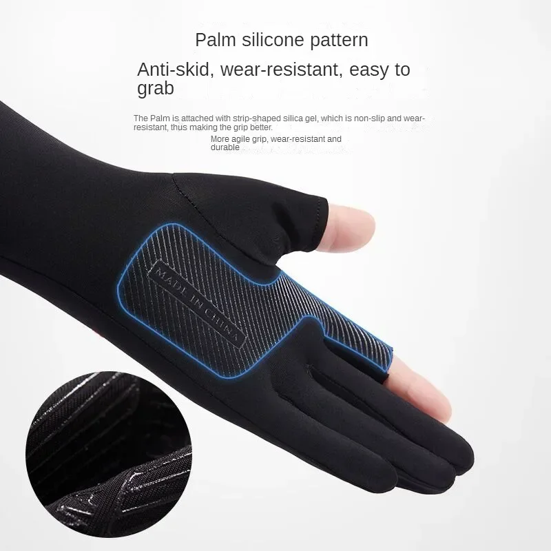 2pcs Sport Arm Sleeves Cycling Running Fishing Climbing Arm Cover Sun UV Protection Ice Cool Sleeves With 5-finger Cuff sun protection sleeves,cycling arm covers,arm cooling sleeves,cut resistant arm sleeves,bike arm sleeves,arm compression sleeves