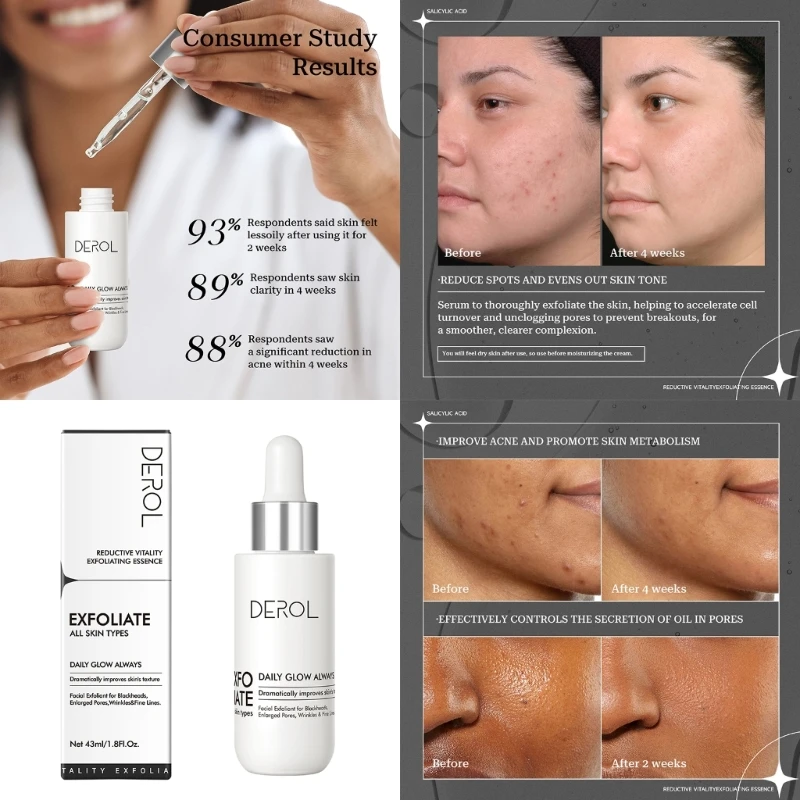 

Salicylic Acid Shrink Pores Serums Firm Moisturizing Essence Repair Drop Shipping