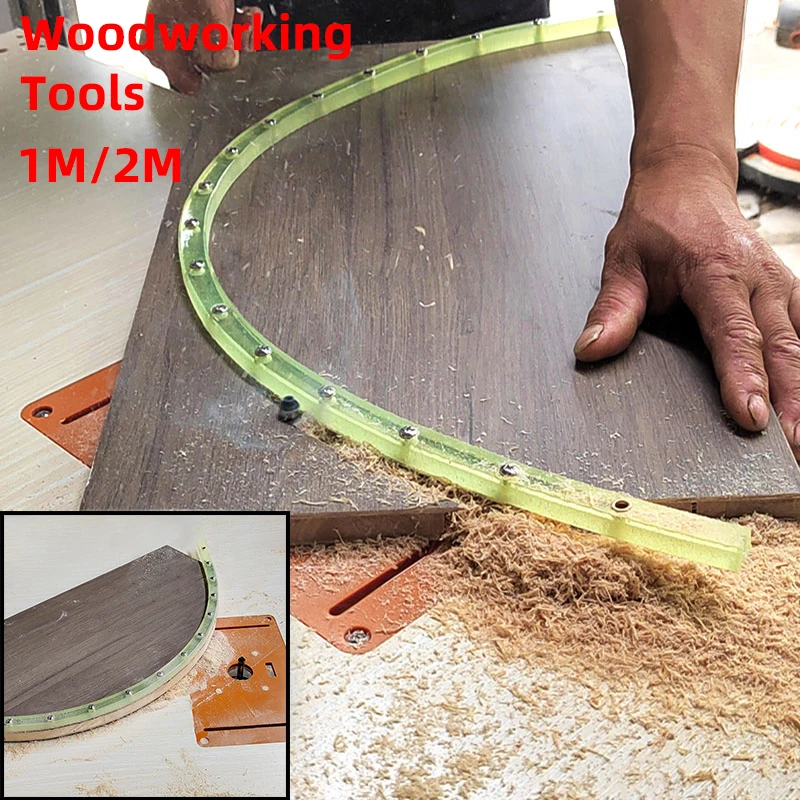 

Woodworking Profiling Strip 1M/2M Woodworking Templates Guide Flexible Curve Template Adjustable Fixed Complex Shape Contour