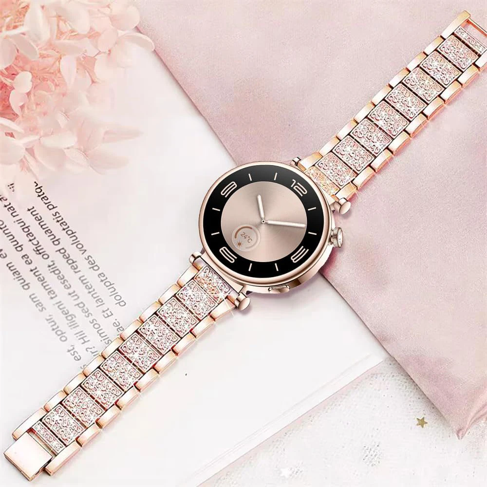 Elegant Diamond Bracelet - Women's Luxury Metal Strap