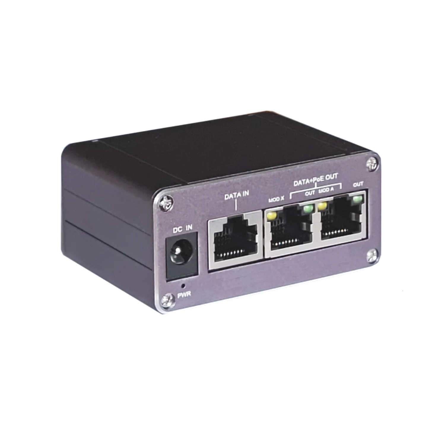 48V DC 입력 POE 인젝터 최대 60w 출력 10/100/1000Mbps