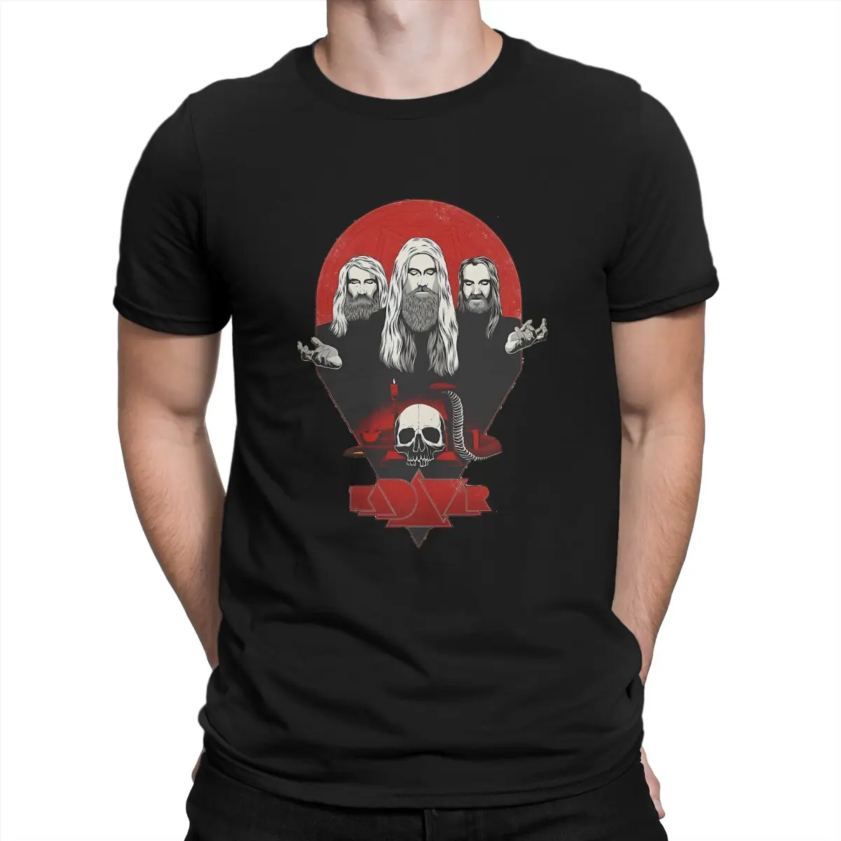 thumbnail image 1 of Camiseta Kadavar más nueva para hombre, estilo rock, cuello redondo, algodón puro, hip hop, regalos de cumpleaños, ropa de calle., 1 of 7