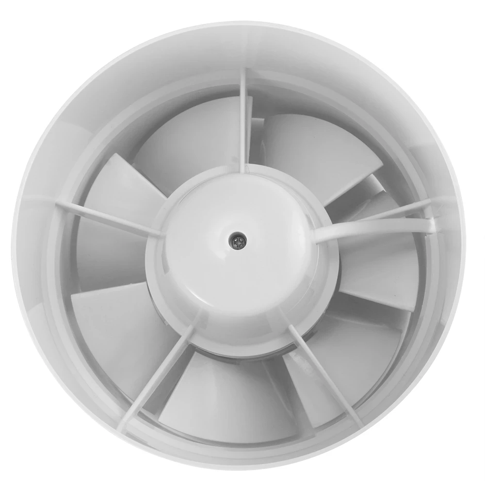 100/125/150 Mm Round Exhaust Fan Duct Ventilator 220V Ventilation Vent Air Extractor For Window Bathroom Toilet Kitchen Booster Ventilation Fan