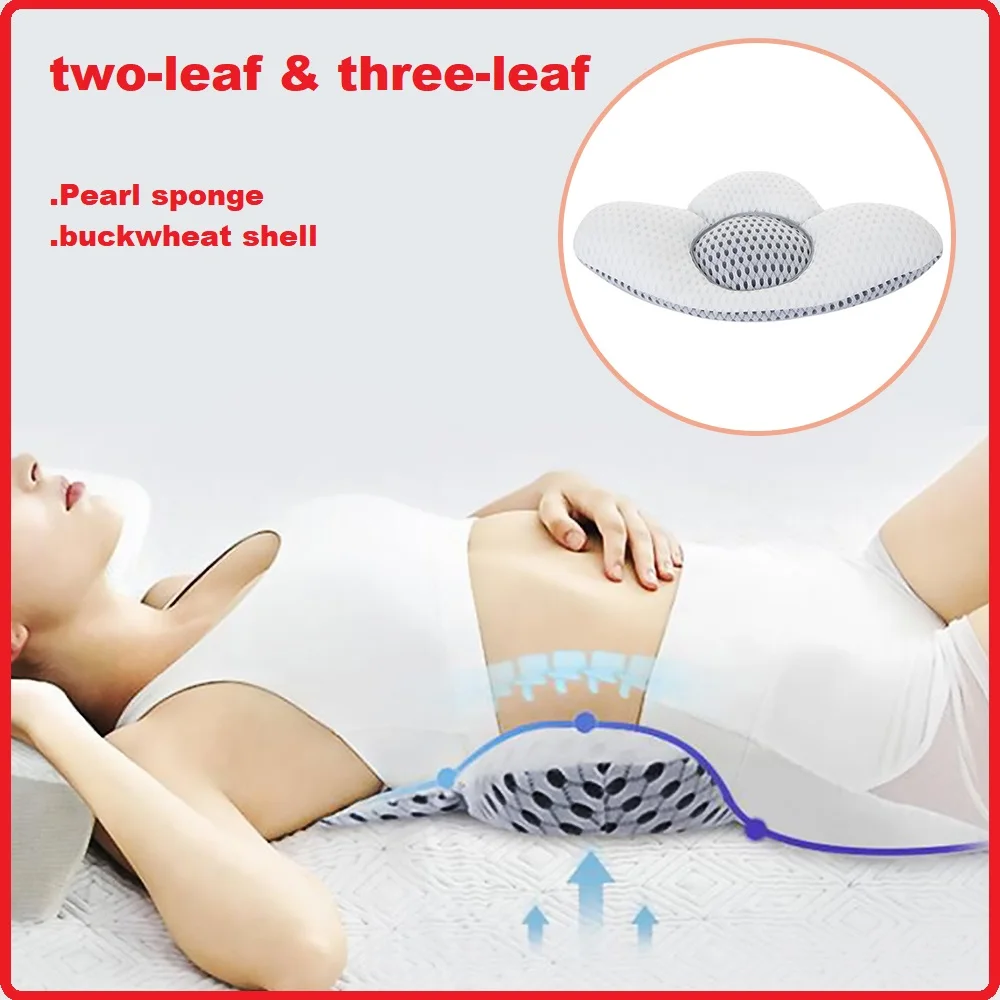Buckwheat Lumbar Support Sleep Pillow Buckwheat Pillows Sleeping 3d