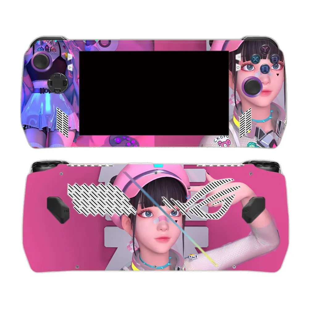 Rog Ally를 위한 소녀 디자인 PVC 스킨 Rog Ally 비닐 스킨 스티커 ROG Ally를 위한 보호 스킨 스티커 rog ally 스킨