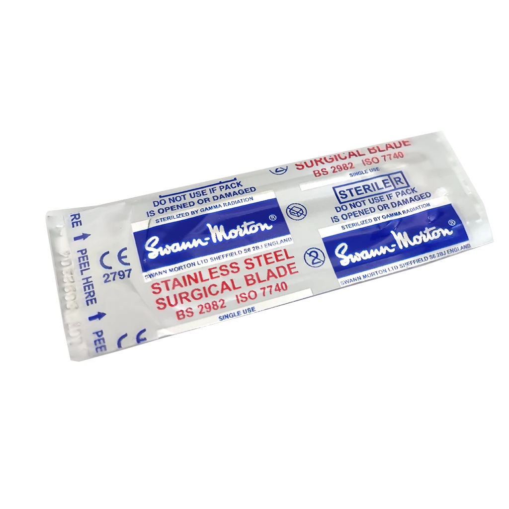 10Pcs Stainless Steel Blades  NO.10R Sterilization  Independent Packaging Produced in the UK 2