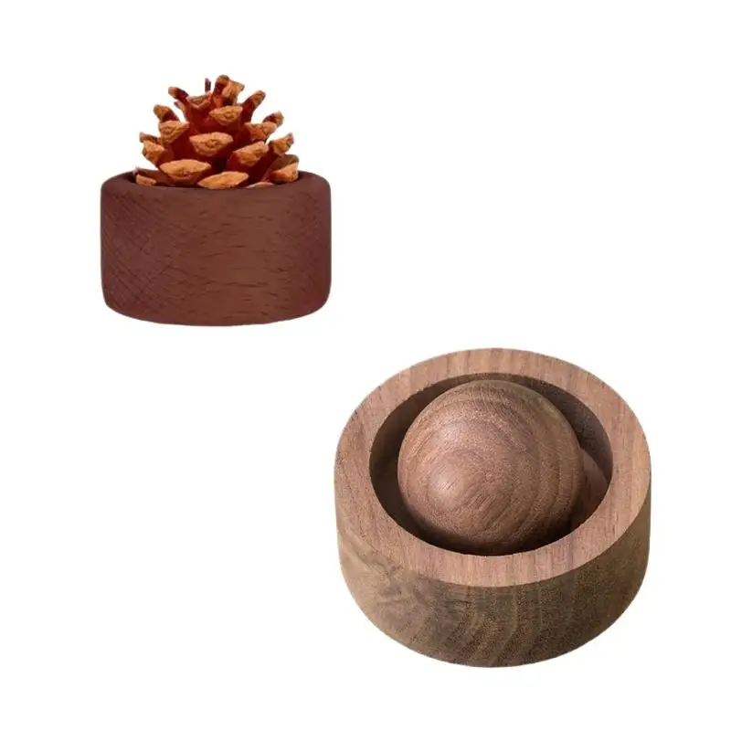 1Pcs Spherical Design Natural Fragrance Dispersion Bedroom Decor Diffuser For Room Fragrance Wooden Essential Oil Diffusers
