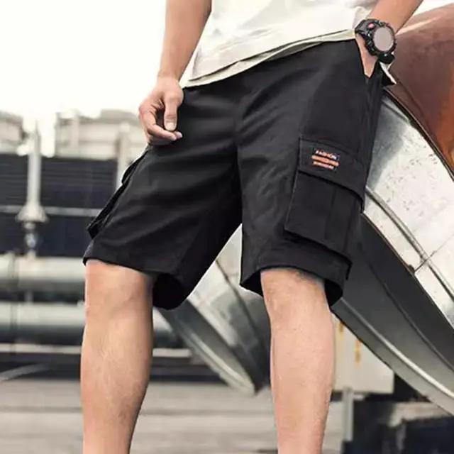 Pantaloncini cargo con cuciture a contrastowashed silver beige da Uomo | IT