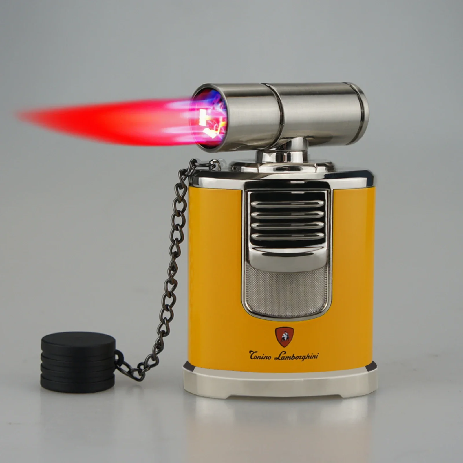 

Cigar Torch Lighter Cigar Cigarette Tobacco Lighter 4 Torch Jet Flame Refillable Smoking Tool Accessories Portable Gas Lighter