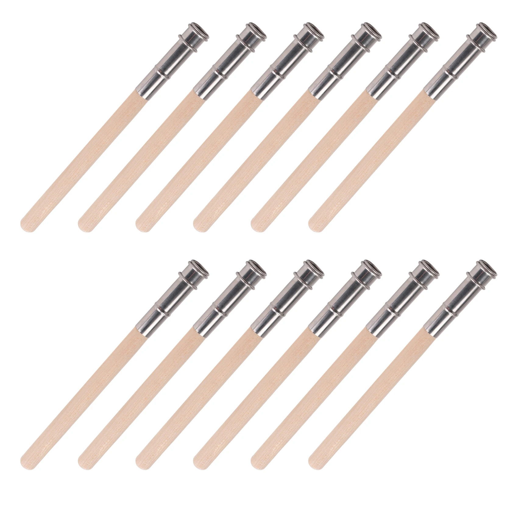 X49A-12 PCS 조정 가능한 금속 손잡이가 있는 예술가용 나무 연필 연장기 연필 풀 차콜 홀더 듀라브