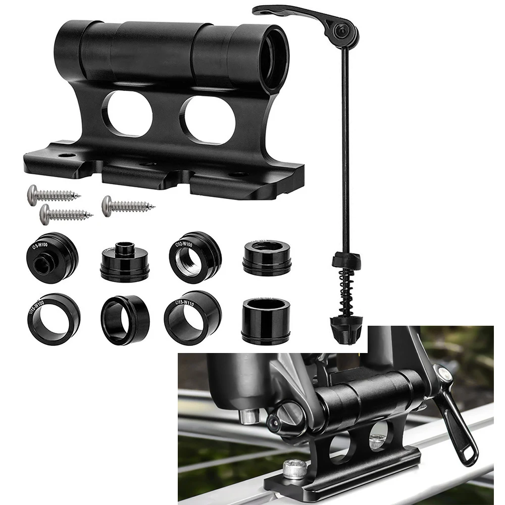 Bike Fork Mount Bicycle Car Racks Roof Rack Bike Mount Quick Release Thru Axle Carrier