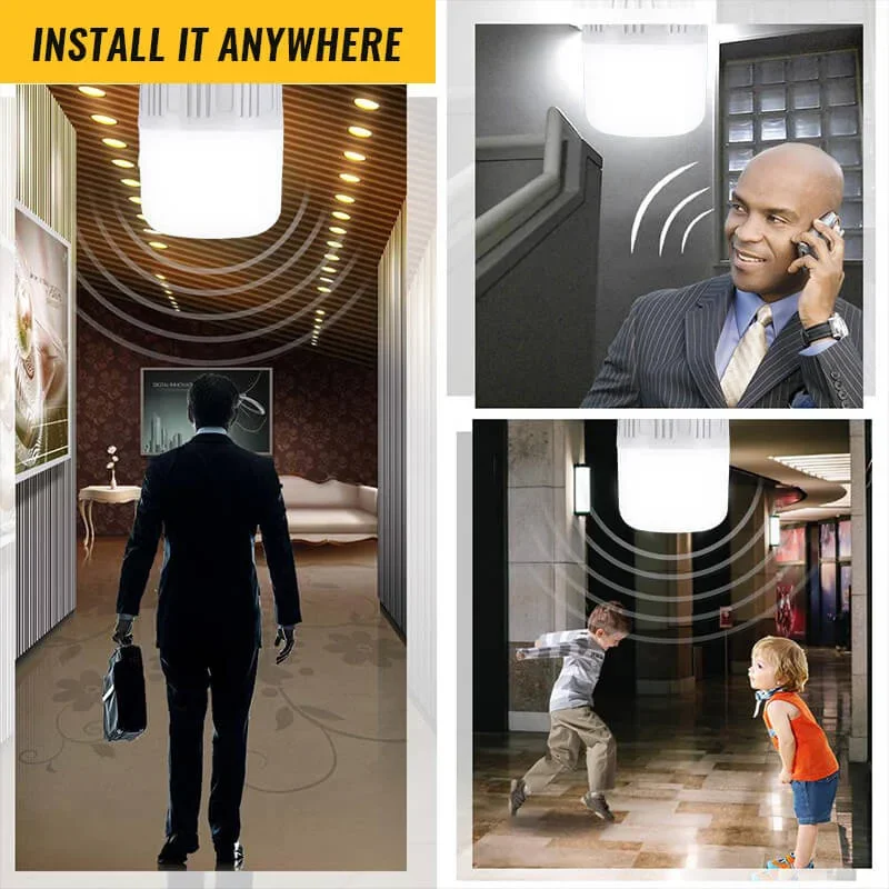 Auto Sensor LED Light 5W LED Dusk To Dawn Bulb 220V Auto on/Off Indoor/Outdoor Lighting 6500K Voice Activated Bulb