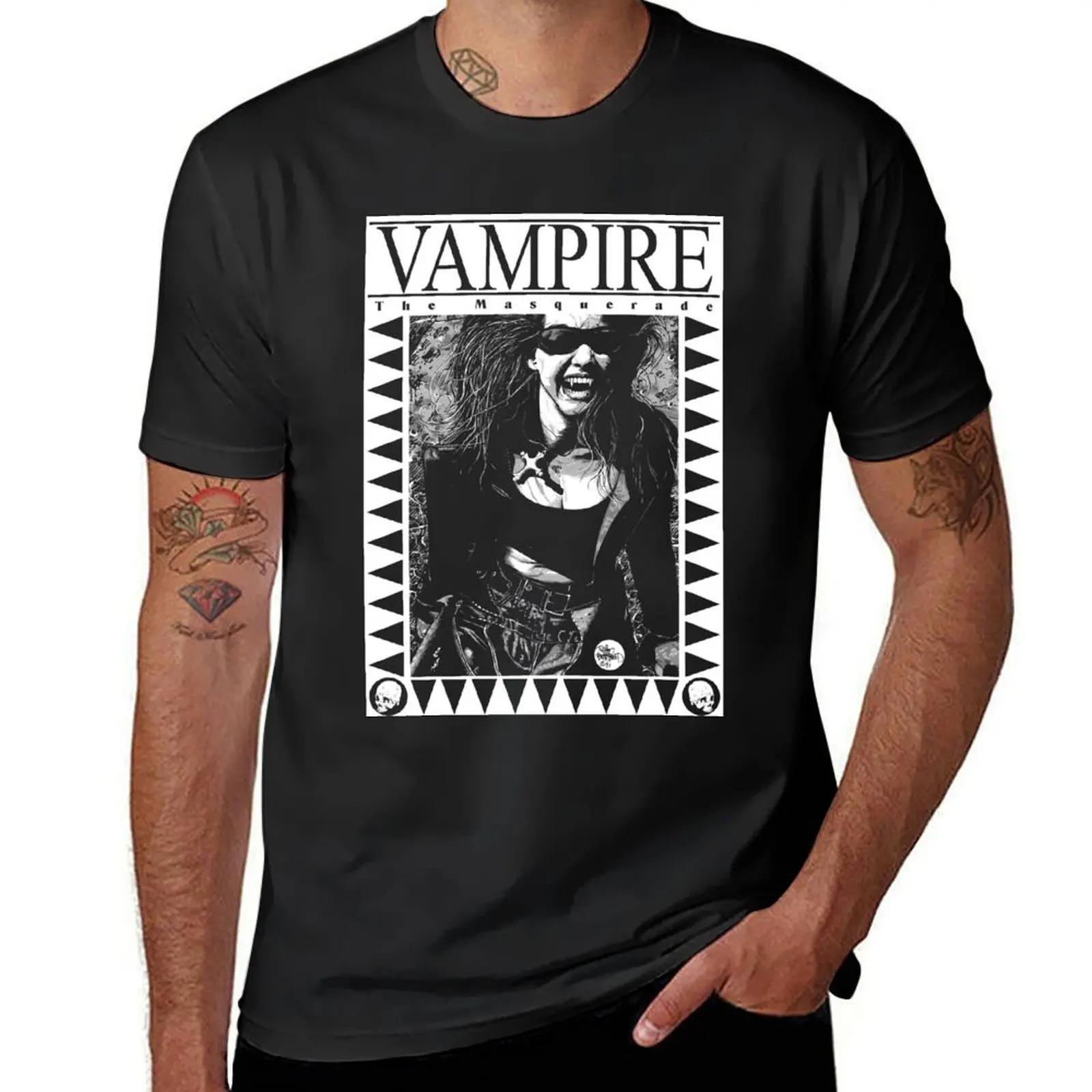 

Retro Vampire: The Masquerade T-Shirt quick drying vintage clothes for men