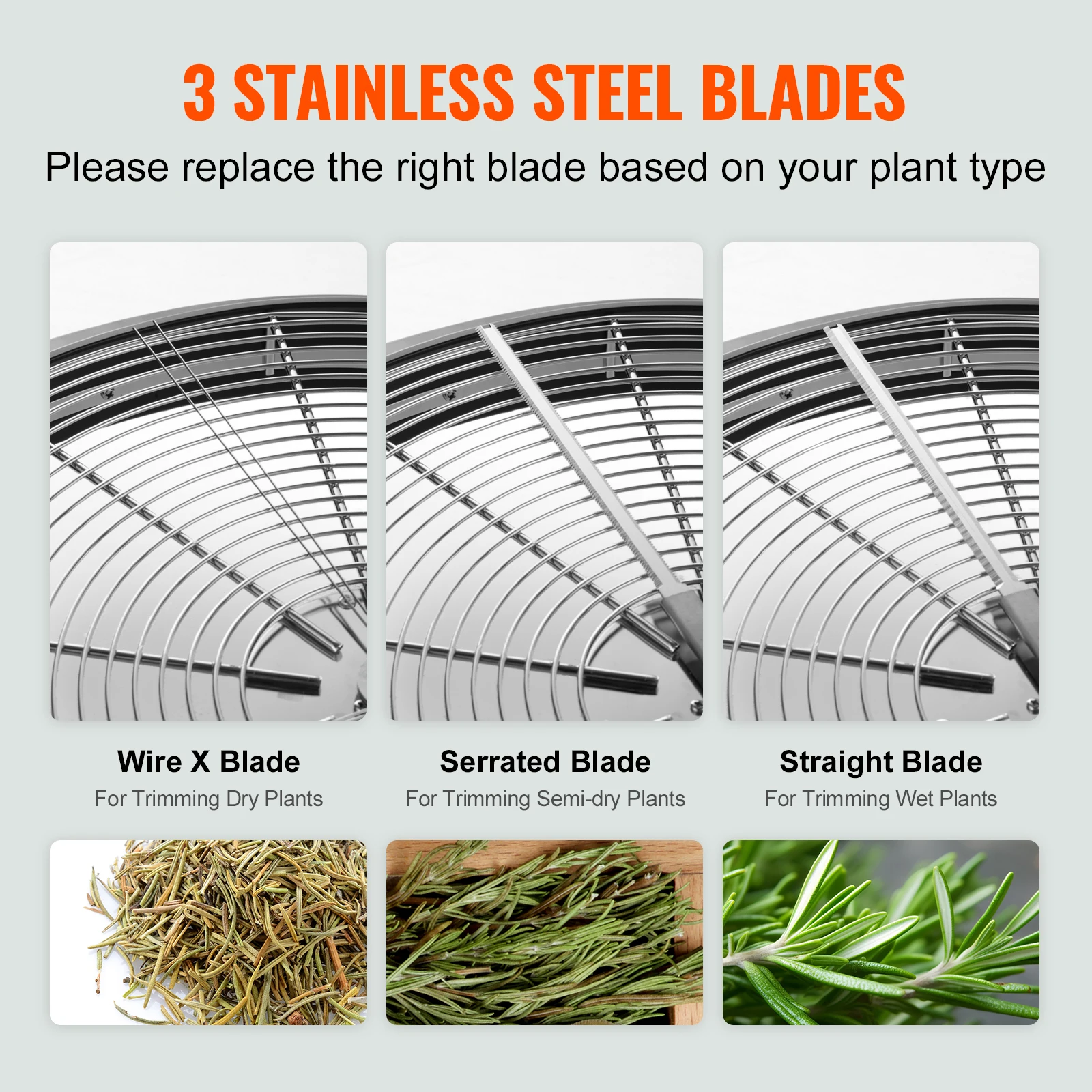 VEVOR Leaf Bowl Trimmer 16",19",24" Trimmer Bowl Manual Bud Trimmer with Stainless-Steel Blades for Twisted Spin Cut Clear Dome 4
