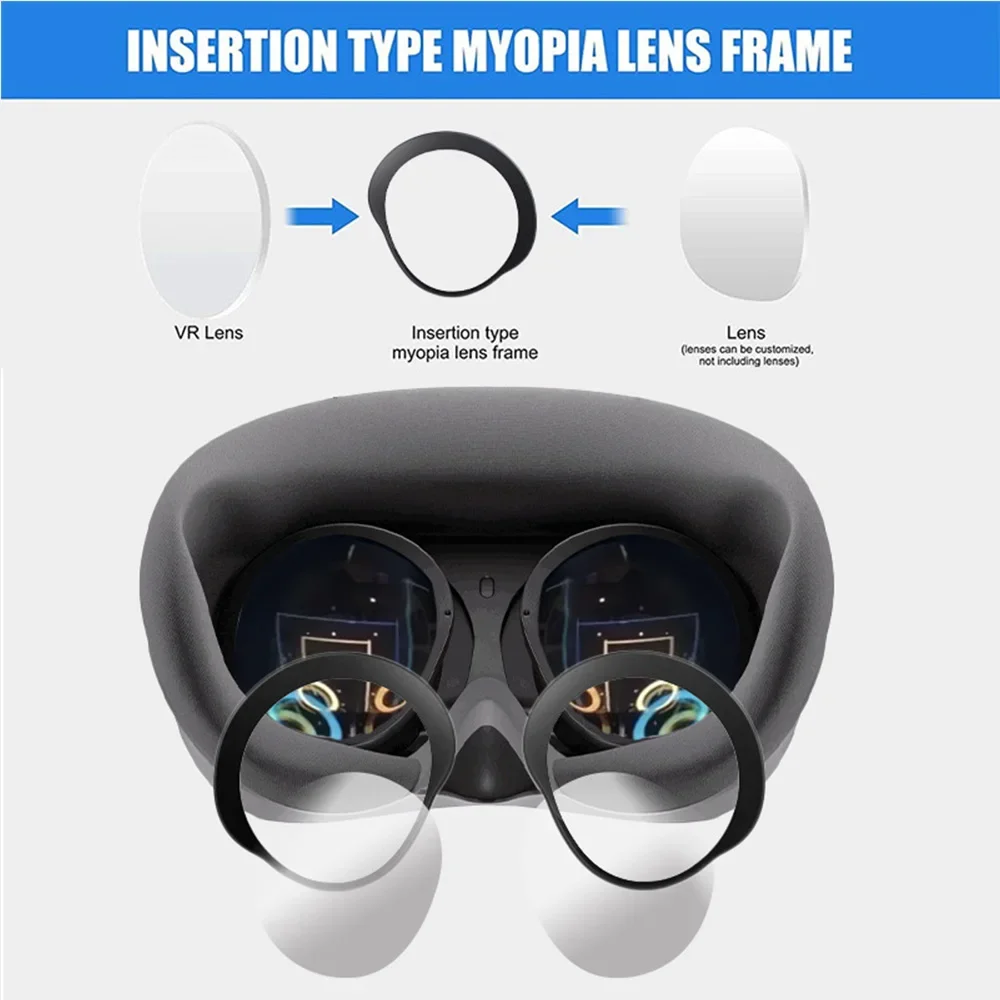 Lente de Miopia para Lentes de Prescrição Pico vr Anti Azul Óculos de Luz Quadro Magnético Desmontar Rápida Proteção Acessórios - Image 3