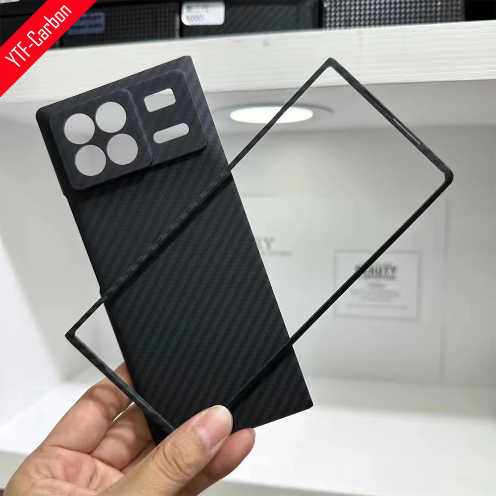 

YTF-чехол для телефона из углеродного волокна для Xiaomi MIX Fold 3, ультратонкий ударопрочный жесткий чехол из арамидного волокна MIX Fold 3