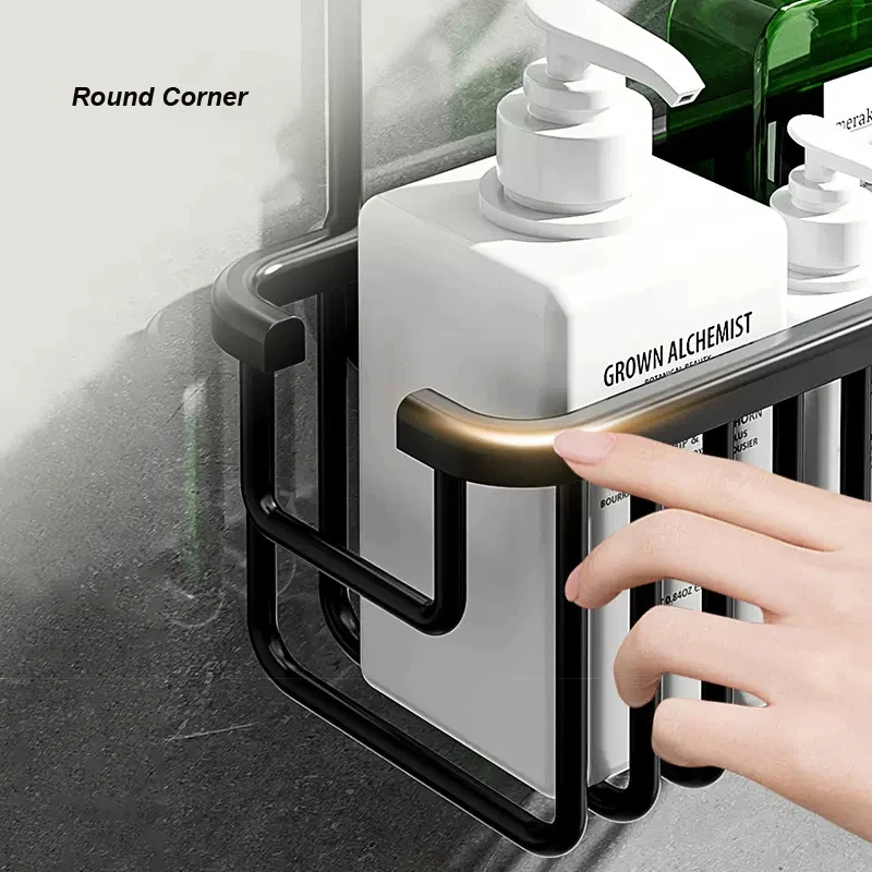 رف حمام من الألومنيوم