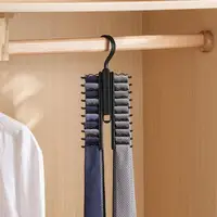 Professional Tie Storage Hanger Organizers with 20 Positions for Easy Selection 2