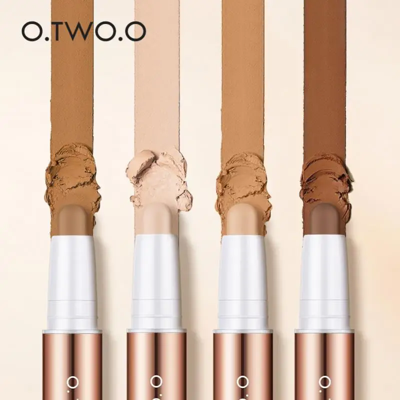 Double-ended Dual-use Contour Stick Nose Shadow Repair Highlighter Powder Concealer Shadow Repair Pen Lasting Makeup Cosmetics sponge head concealer liquid concealer makeup concealer waterproof concealer face concealer contour stick