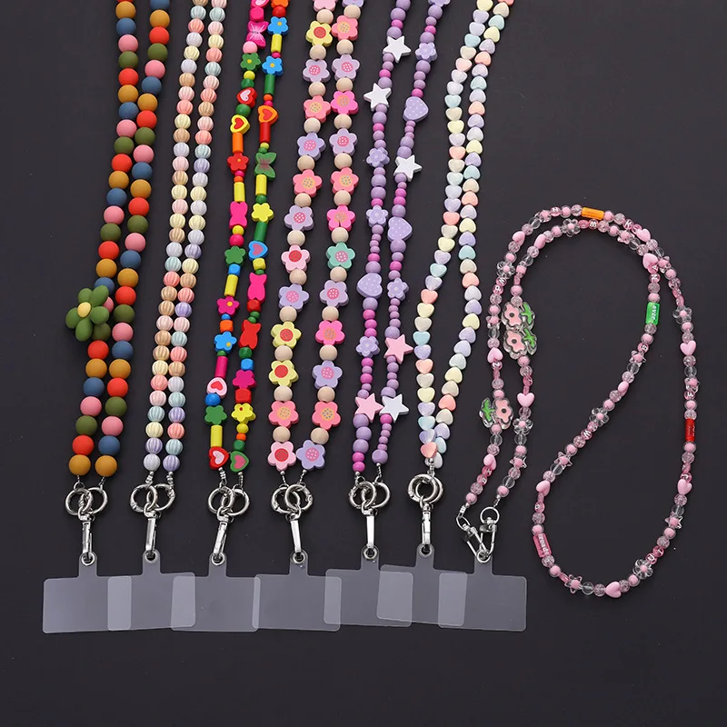 

New universal acrylic mobile phone lanyard neck strap, mobile phone lanyard anti loss lanyard grip chain, crossbody accessory