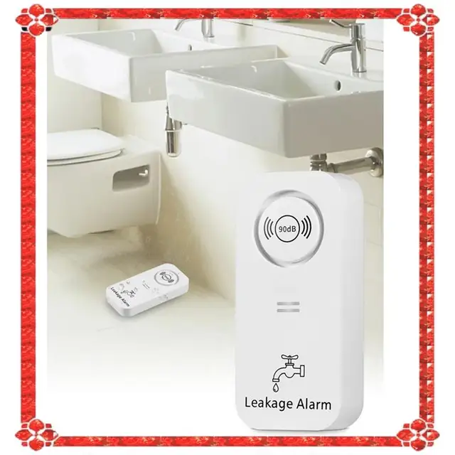 24-Hour Delivery Water Sensor 90Db Alarm Water Leak Detector Alert Monitoring Of Leaks And Drip Alarm For Kitchen Bathroom Basem 2