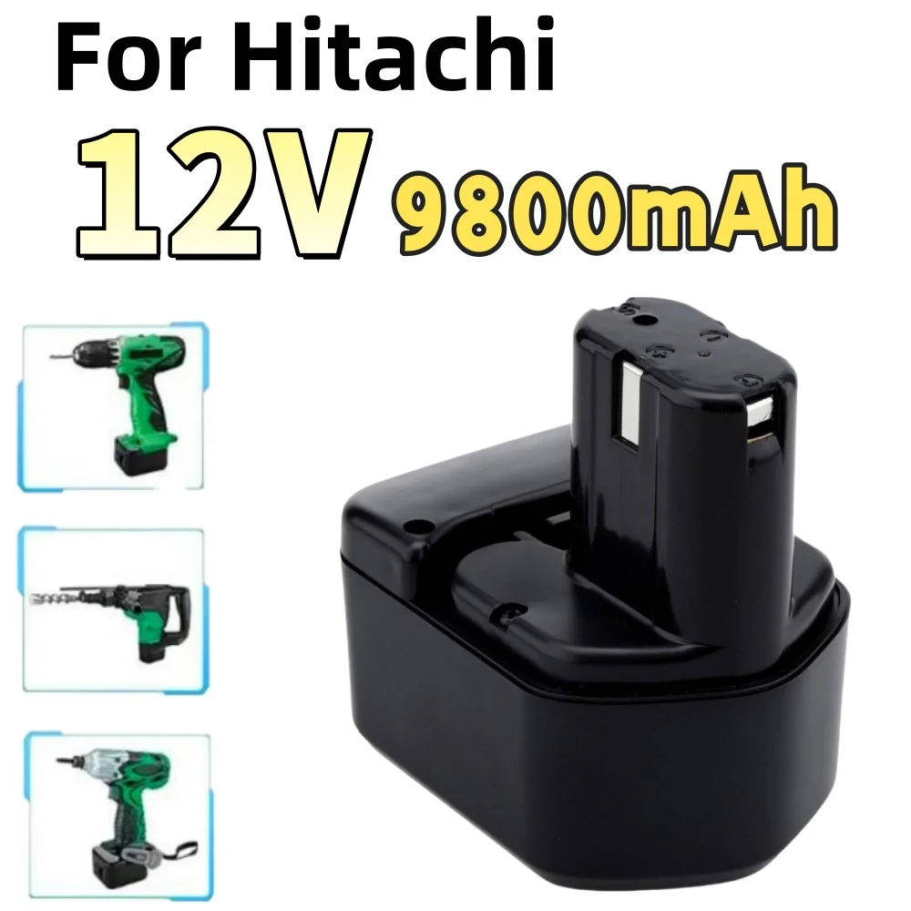 

12V 9800mAh Replacement Battery for Hitachi EB1214S EB1212S EB1220HS 324360 322434 Eb1220bl DS12DVF3 DN12DY DH15DV EB1220HL L50