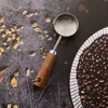 1/4/8Pcs Measuring Cup Spoon Sets Stainless Steel Wooden Handle Coffee Flour Scoop Bartending Scale Kitchen Cooking Gadget Sets 4