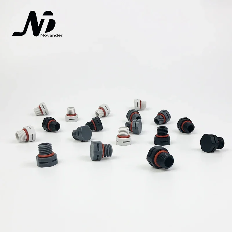 10 pcs/bag M10*1.5 Waterproof Screw Vent Plug Nylon Breathable Screw Vent Valve for LED lighting or enclosure