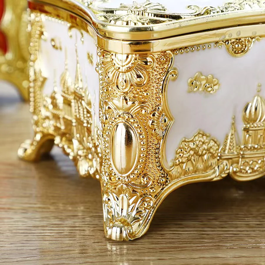 European style castle tissue box living room desktop tissue extraction storage box hotel restaurant bar napkin extraction box