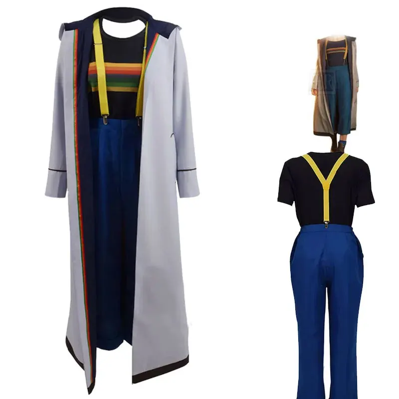

Anime Doctor 13 Jodie Whittaker Coat Cosplay Costume Clothing Full Outfit