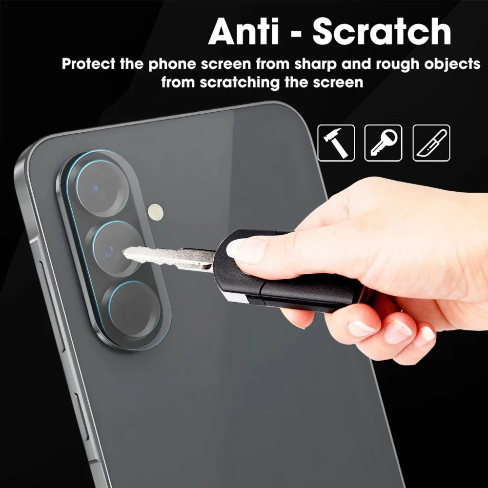 Ultra HD Tempered Glass Camera Lens Protector Film (1-5 Pack)