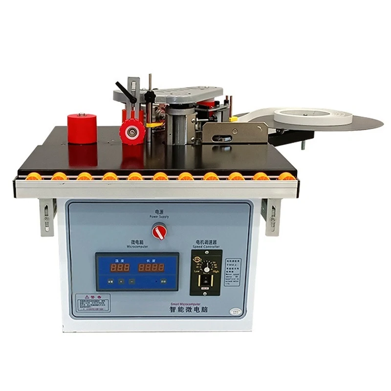 220V Portable Edge Bander Woodworking Edge Banding Machine Small Manual Banding Machine Double Side Gluing