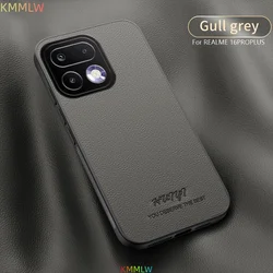 Business Leather Magnetic Anti - Drop Shockproof Case Cover for Realme Narzo 60 Pro (GRAY)