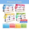Kids Phonics Learning Flash Cads Educational Toys Teacher Teaching Aids Montessori English Words Training Vocabulary Building 1