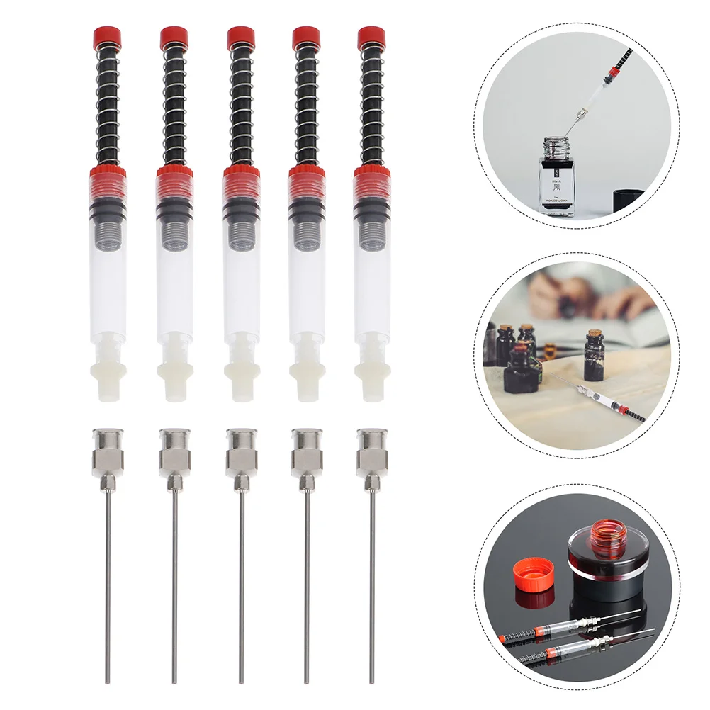 

Шприц-поглотитель для перьевой ручки, вспомогательный пружинный инструмент для поглощения, вспомогательное устройство для заполнения, шприц, школьный картридж