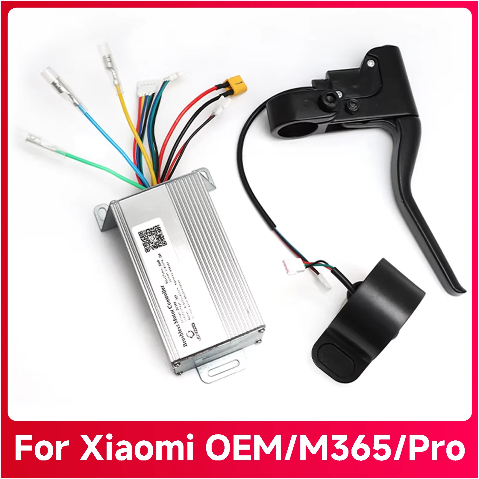 High-Performance 350W Electric Scooter Controller Board with Integrated Lighting and Brake Display System