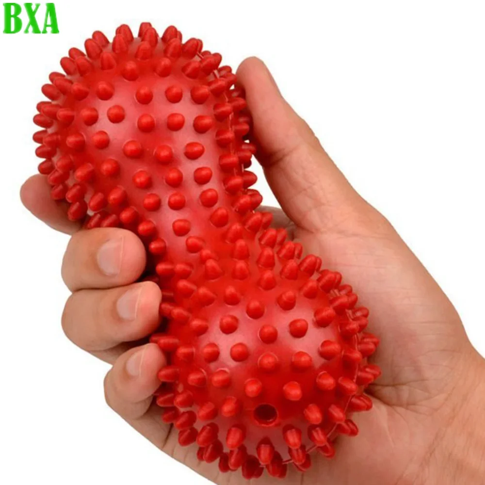 1pcs Peanut Shaped Massage Ball Colorful PVC Spiky Massage Ball Muscle Pain Stress Sensory Ball Foot Muscle Massager Relaxation