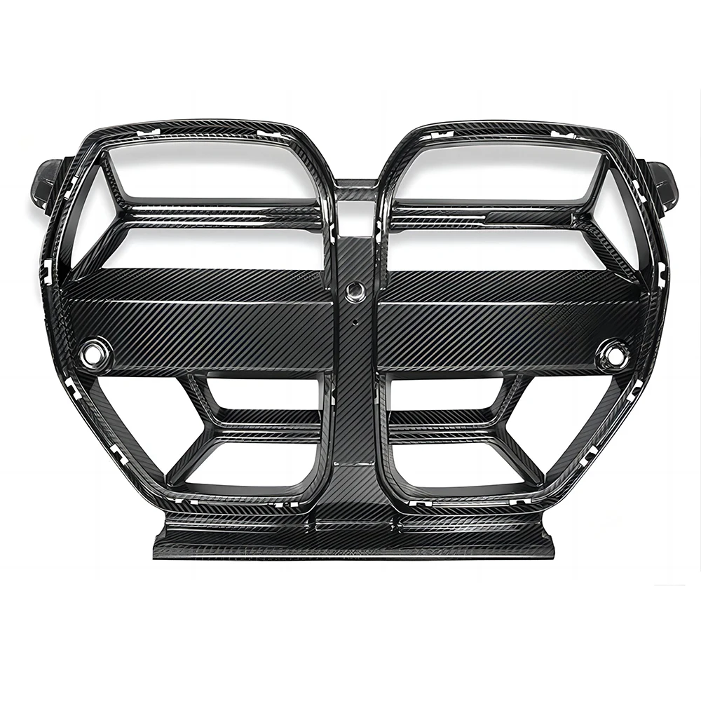 

Dry Carbon Fiber Grill Front Bumper Double Slat Kidney CSL Style Grille For 21-23 BMW 3 4 Series G80 G82 G83 M3 M4 No Acc Only