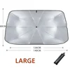 Rubber Sunshade Umbrella For Car Uv Protection Folding High Shading Car Umbrella Front Windshield High Shading Silver Sunshade 6