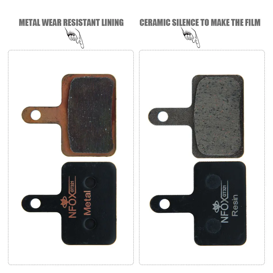Bettery Bike Accessories Brake Pad Brake Lining Type Touring Metal Pads M355 M395 M375 M315 XOD Goodtaste LTM 30*20 Ceramics