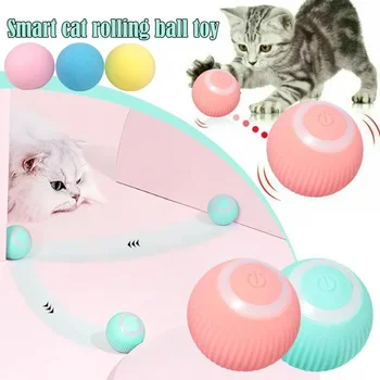 Smart Cat Toys Automatic Rolling Ball Electric Cat Toys Interactive For Cats Training Self-moving Kitten Toys Pet Accessories 1