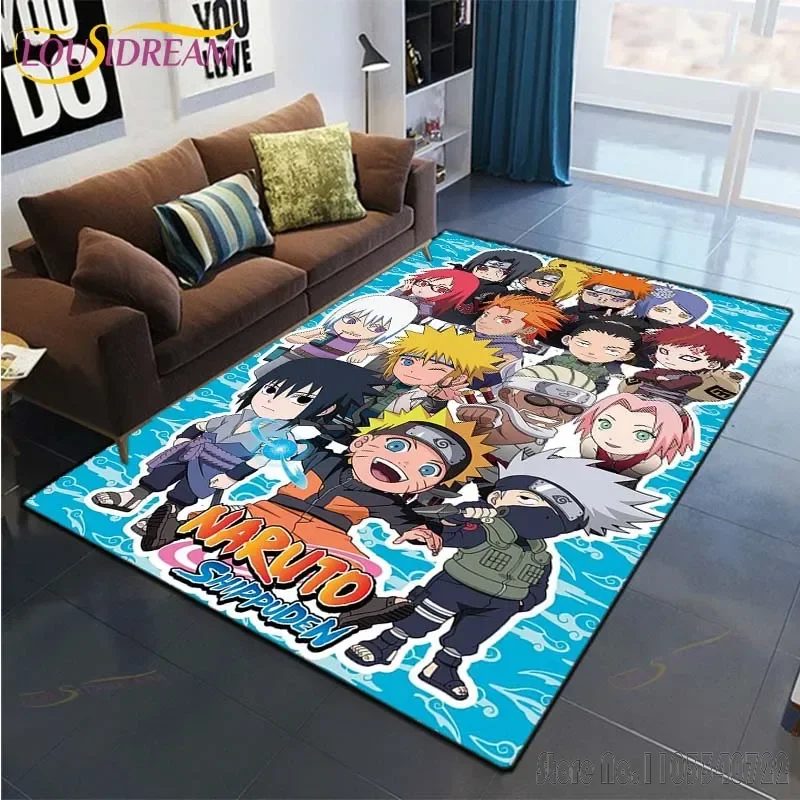 Famous Japanese N-Naruto Anime Rug Carpets 120x160cm Decor for Living Room Children's Bedroom Sofa Bathroom Kids Floor Mat 6